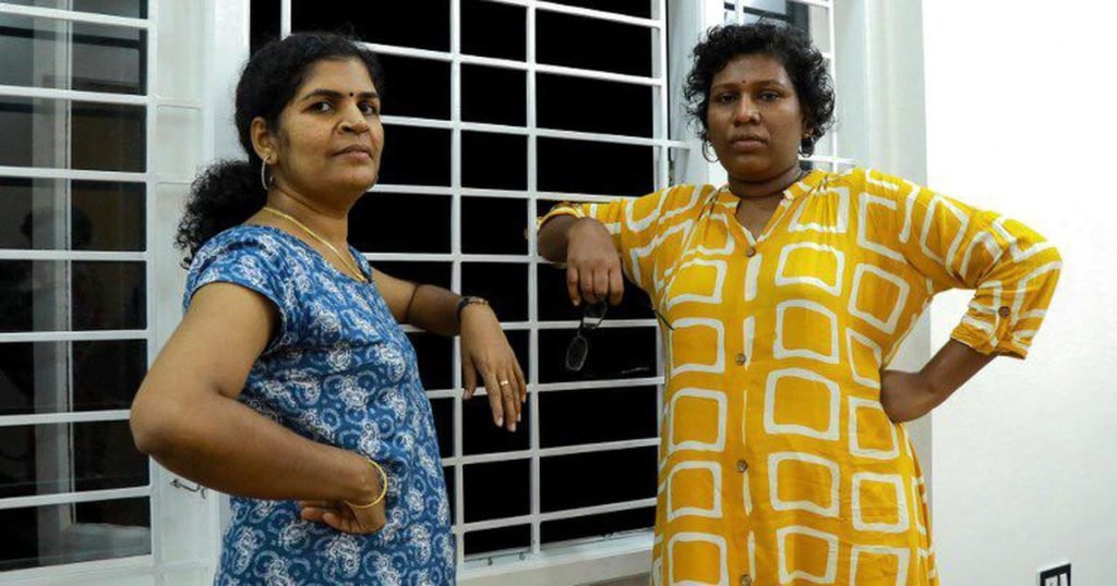 A file photo of Kanakadurga and Bindu Ammini, who were the first two women of menstruating age to enter the Sabarimala temple