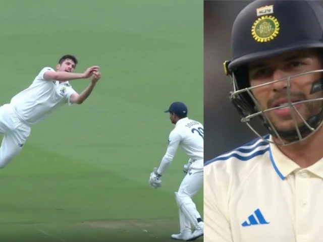 Mitchell Marsh's Dazzling Catch Dismisses Shubman Gill as Australia Tighten Grip on Brisbane Test