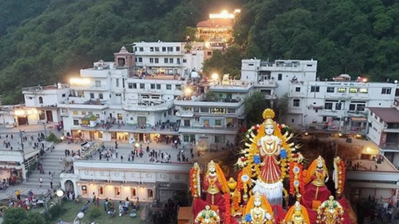 Vaishno Devi Temple Shines for Navratri 2019 with Imported Flowers and Gold-Plated Door