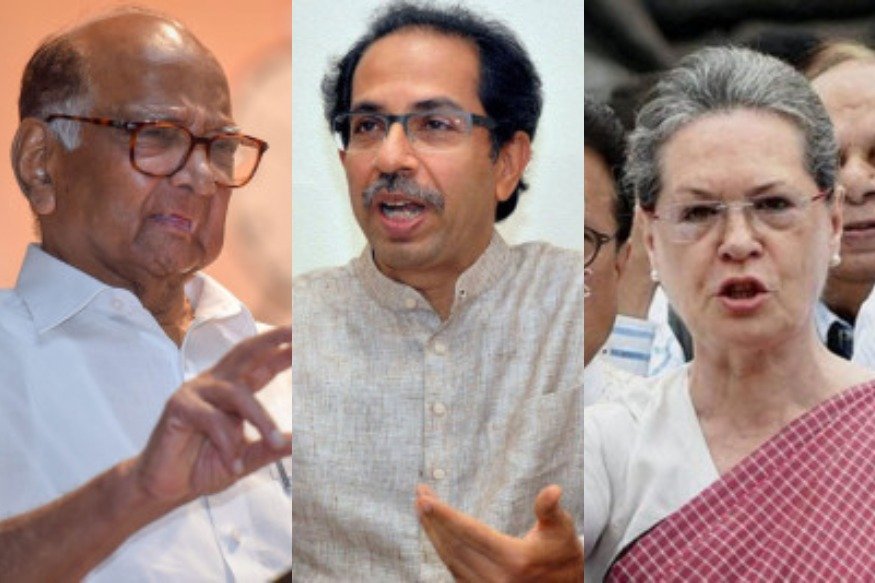  Sharad Pawar, Uddhav Thackeray and Sonia Gandhi.
