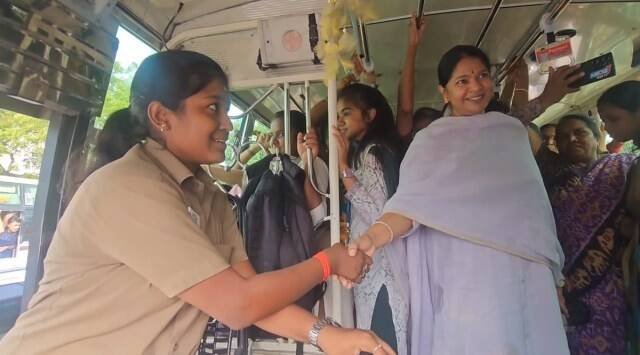 Coimbatore’s first woman bus driver quits shortly after MP Kanimozhi travels on her bus